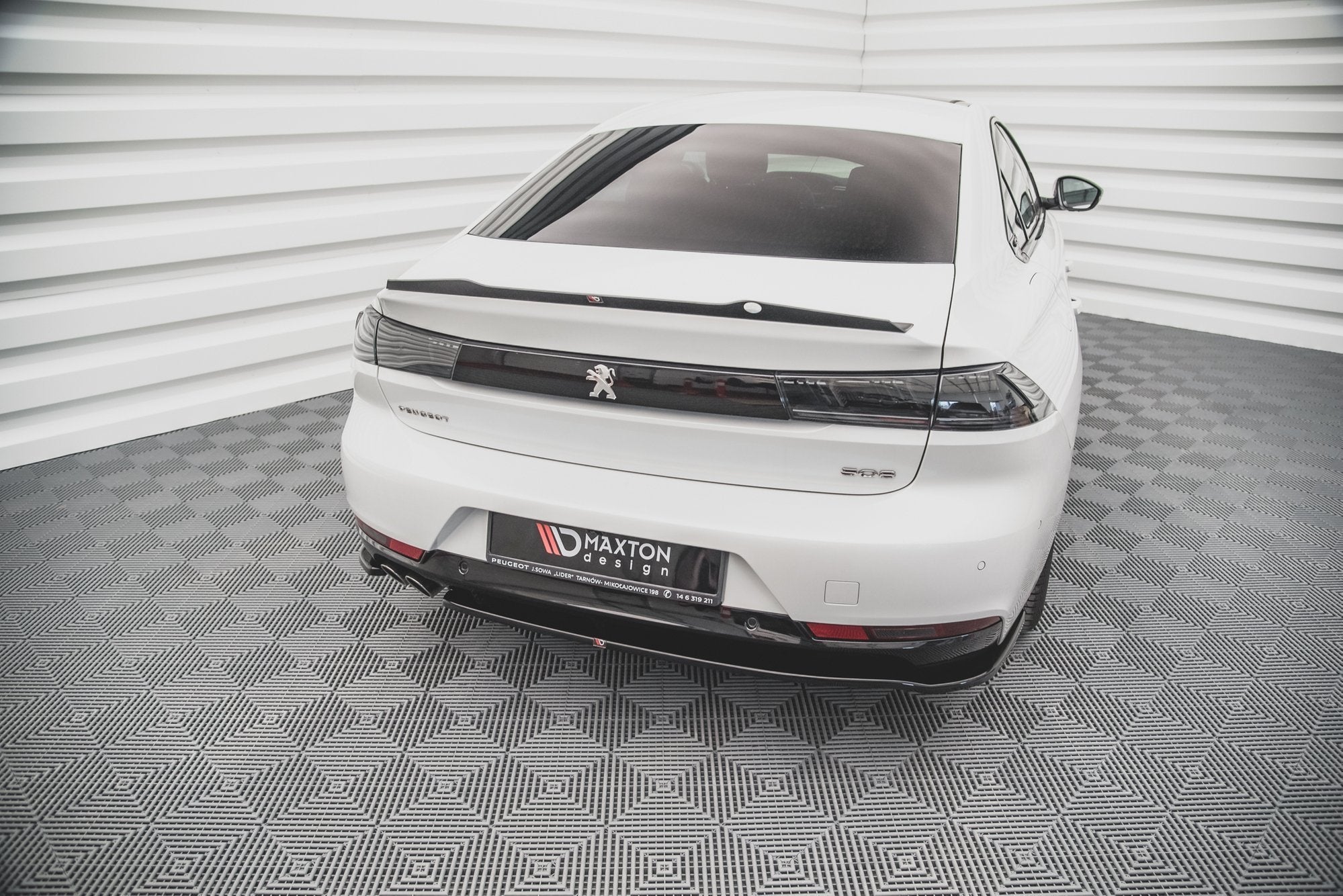 Prelungire splitter bara spate Peugeot 508 GT-Line Mk2 2018- v4 - Maxton Design