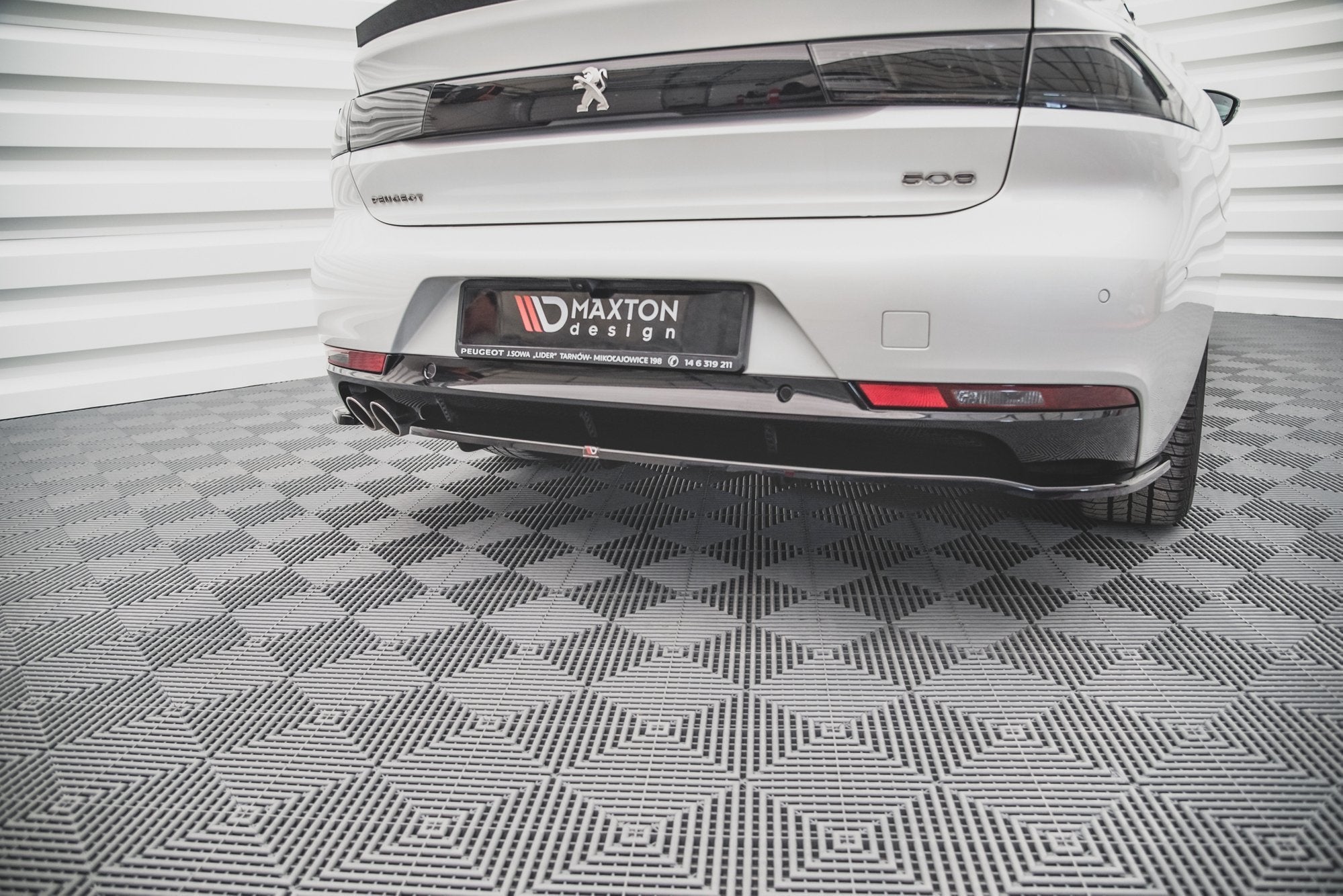 Prelungire splitter bara spate Peugeot 508 GT-Line Mk2 2018- v4 - Maxton Design