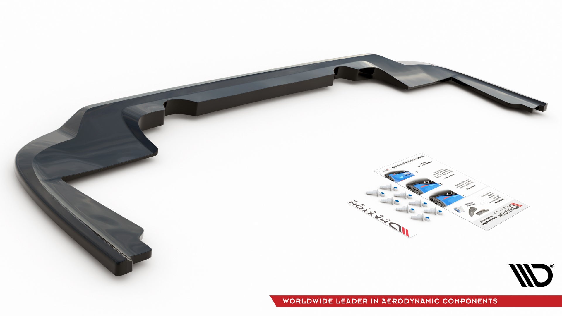 Prelungire splitter bara spate Peugeot Partner Mk3 2018- v1 - Maxton Design