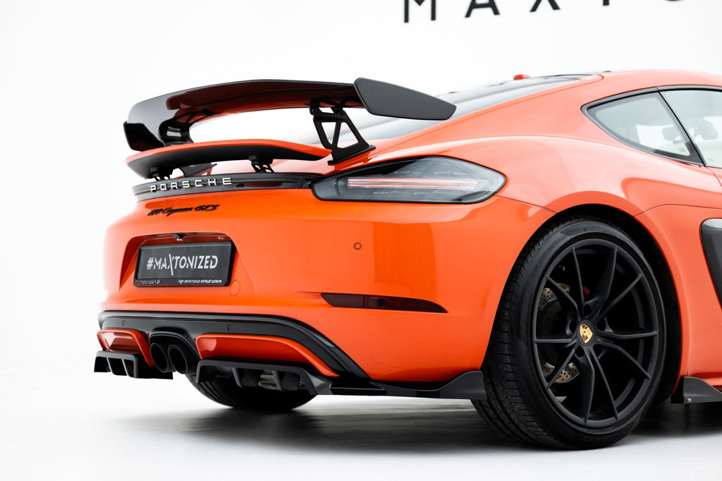 Prelungire splitter bara spate Porsche 718 Cayman GTS 982c 2016-2025 v3 - Maxton Design