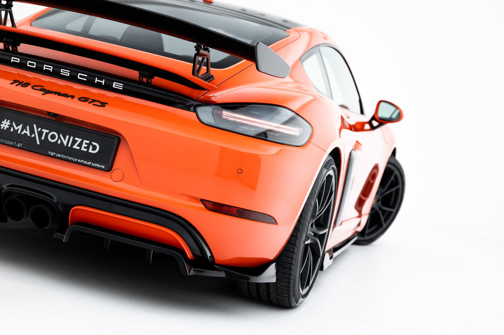 Prelungire splitter bara spate Porsche 718 Cayman GTS 982c 2016-2025 v3 - Maxton Design