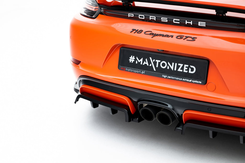 Prelungire splitter bara spate Porsche 718 Cayman GTS 982c 2016-2025 v3 - Maxton Design