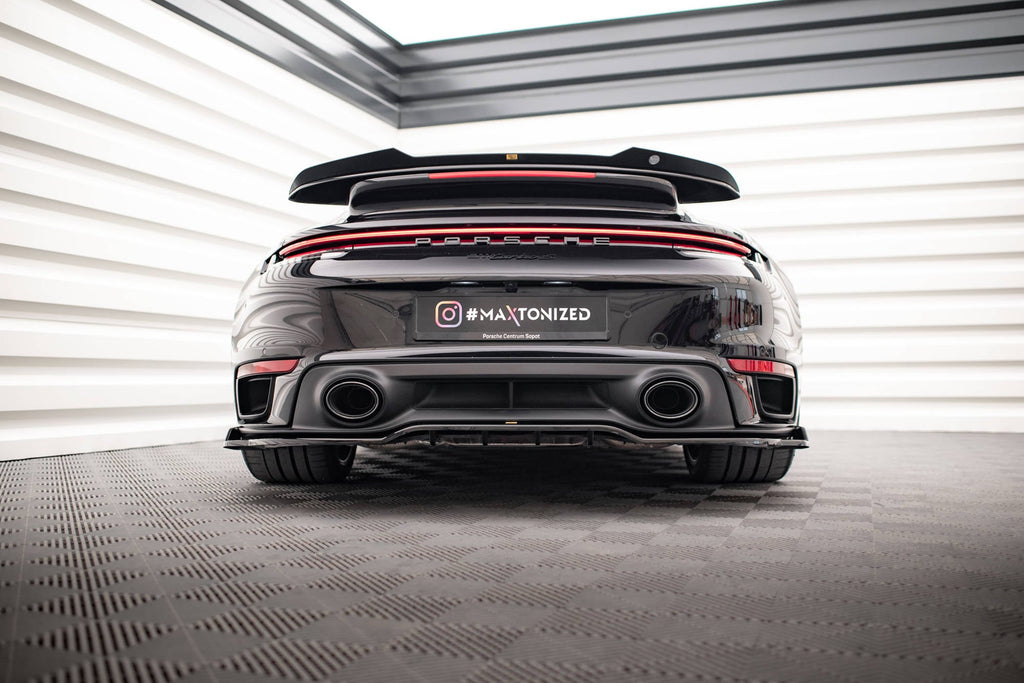 Prelungire splitter bara spate Porsche 911 Turbo S 992 2020- v3 - Maxton Design