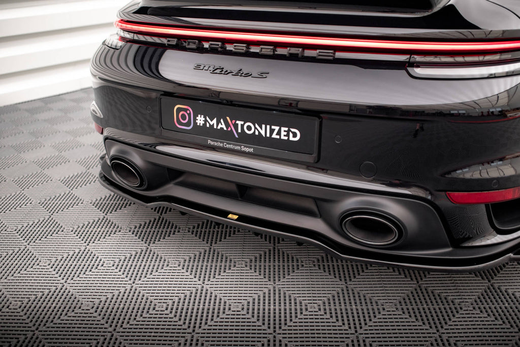 Prelungire splitter bara spate Porsche 911 Turbo S 992 2020- v3 - Maxton Design