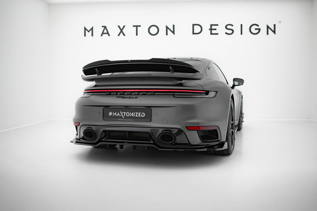 Prelungire splitter bara spate Porsche 911 Turbo S Sport Package 992 2019- v4 - Maxton Design
