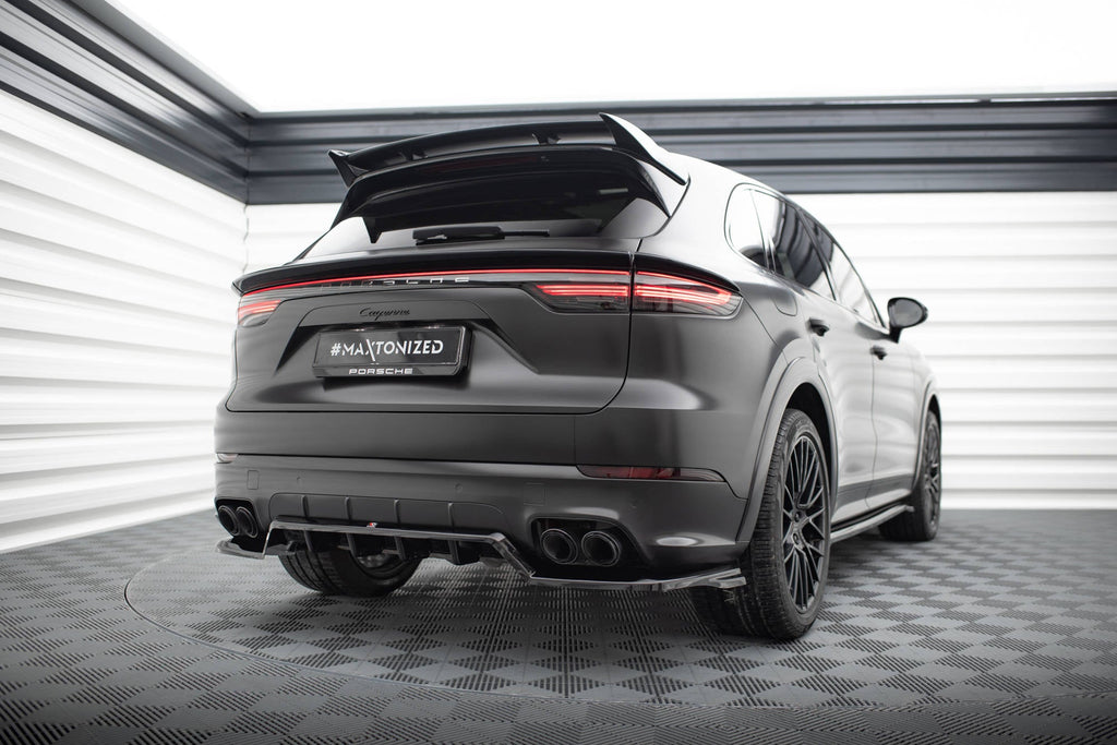 Prelungire splitter bara spate Porsche Cayenne Sport Design Mk3 2018-2023 v1 - Maxton Design