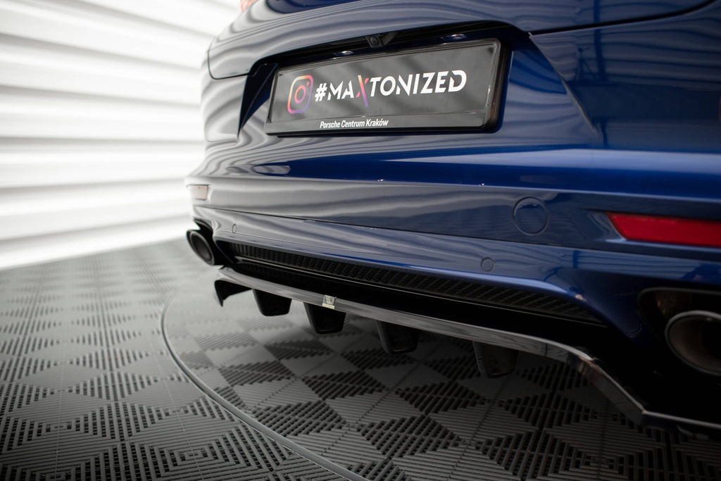 Prelungire splitter bara spate Porsche Panamera E-Hybrid 971 Facelift 2020- v4 - Maxton Design