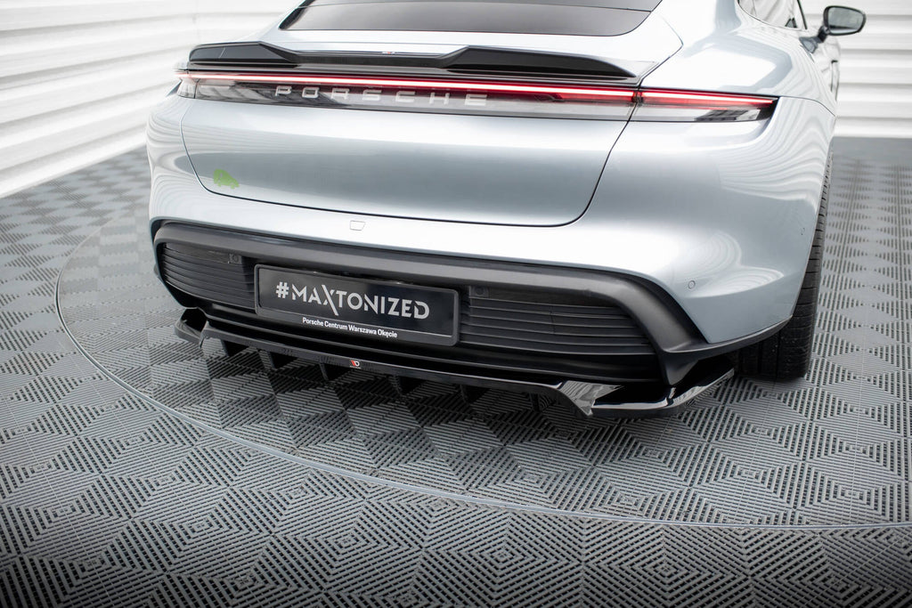 Prelungire splitter bara spate Porsche Taycan Taycan 4 Taycan 4S Taycan GTS Mk1 2019- v1 - Maxton Design