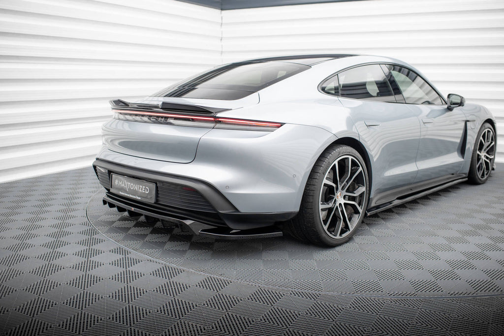 Prelungire splitter bara spate Porsche Taycan Taycan 4 Taycan 4S Taycan GTS Mk1 2019- v1 - Maxton Design