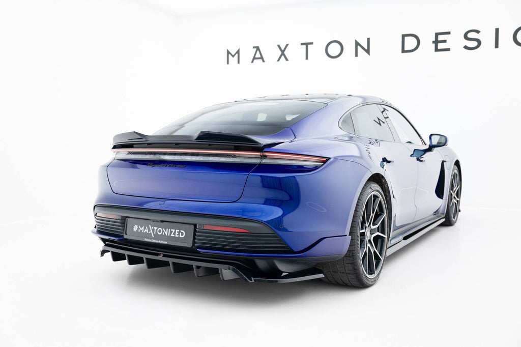 Prelungire splitter bara spate Porsche Taycan Turbo S Mk1 2019-2024 v3 - Maxton Design