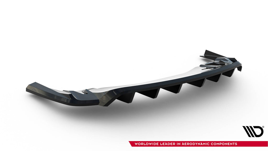 Prelungire splitter bara spate Porsche Taycan Turbo S Mk1 2019-2024 v3 - Maxton Design