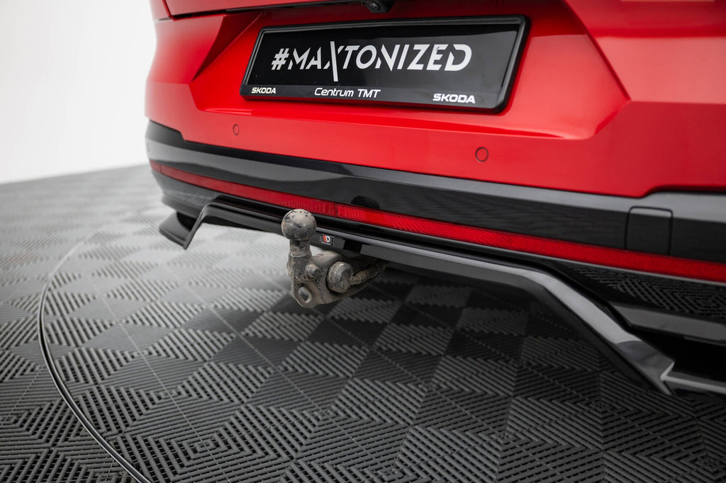 Prelungire splitter bara spate Skoda Enyaq Coupe iV 2022- v2 - Maxton Design