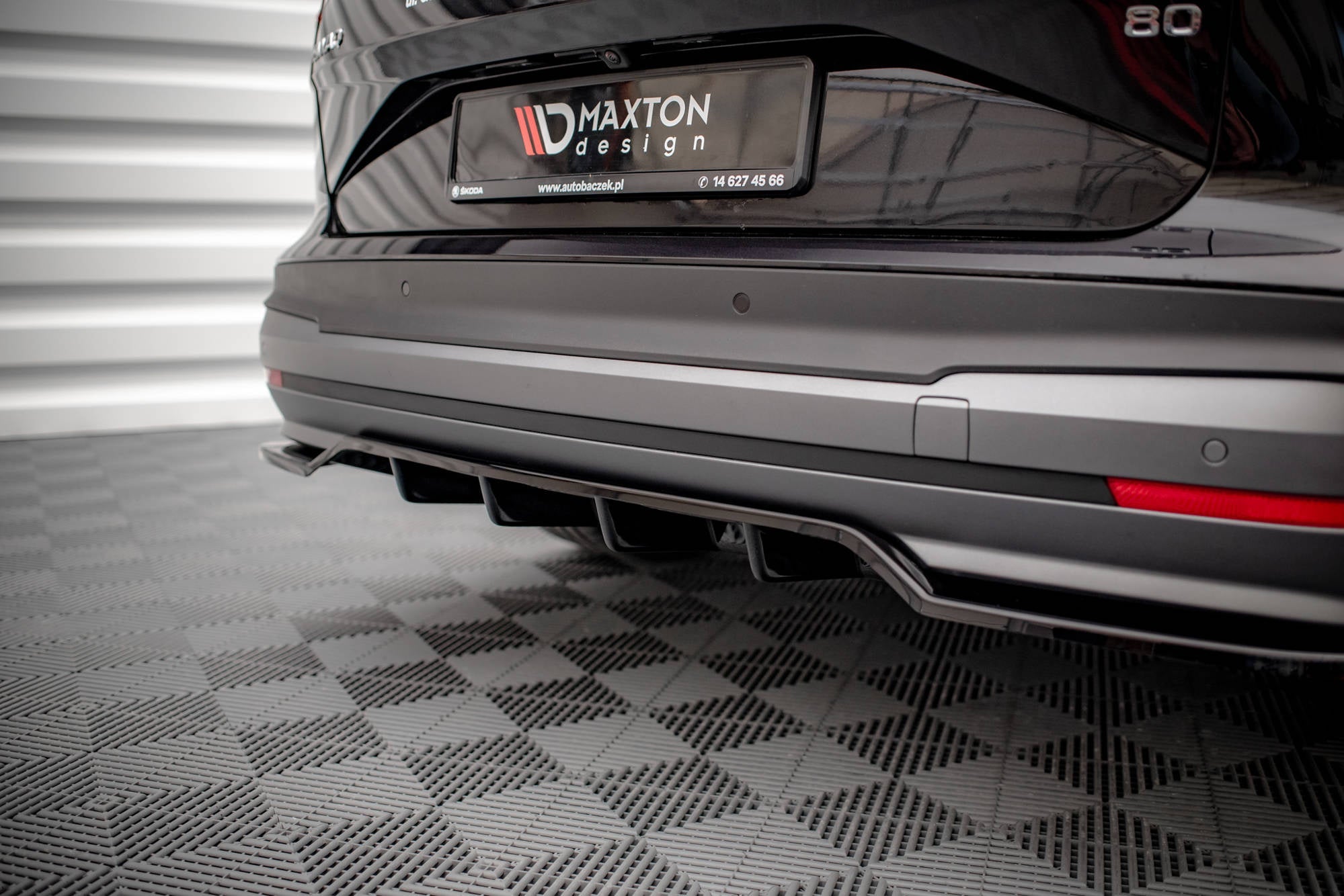 Prelungire splitter bara spate Skoda Enyaq iV 2020- v1 - Maxton Design