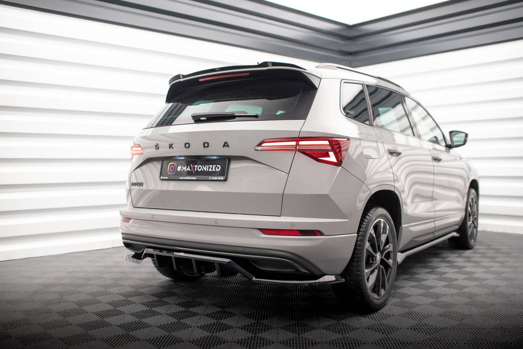Prelungire splitter bara spate Skoda Karoq Sportline Mk1 Facelift 2021- v2 - Maxton Design