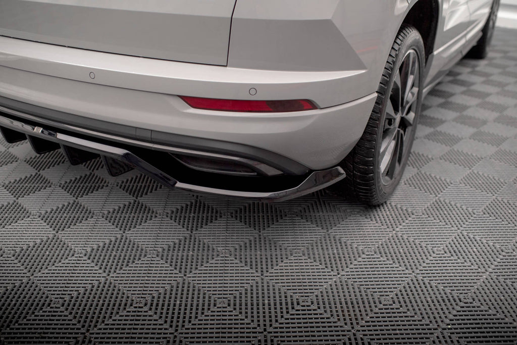 Prelungire splitter bara spate Skoda Karoq Sportline Mk1 Facelift 2021- v2 - Maxton Design