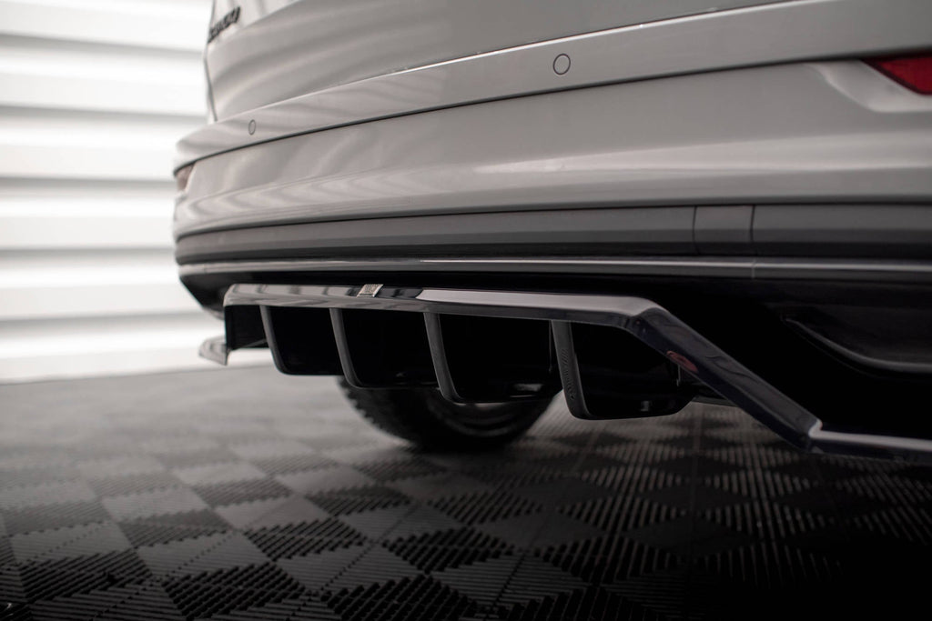 Prelungire splitter bara spate Skoda Karoq Sportline Mk1 Facelift 2021- v2 - Maxton Design