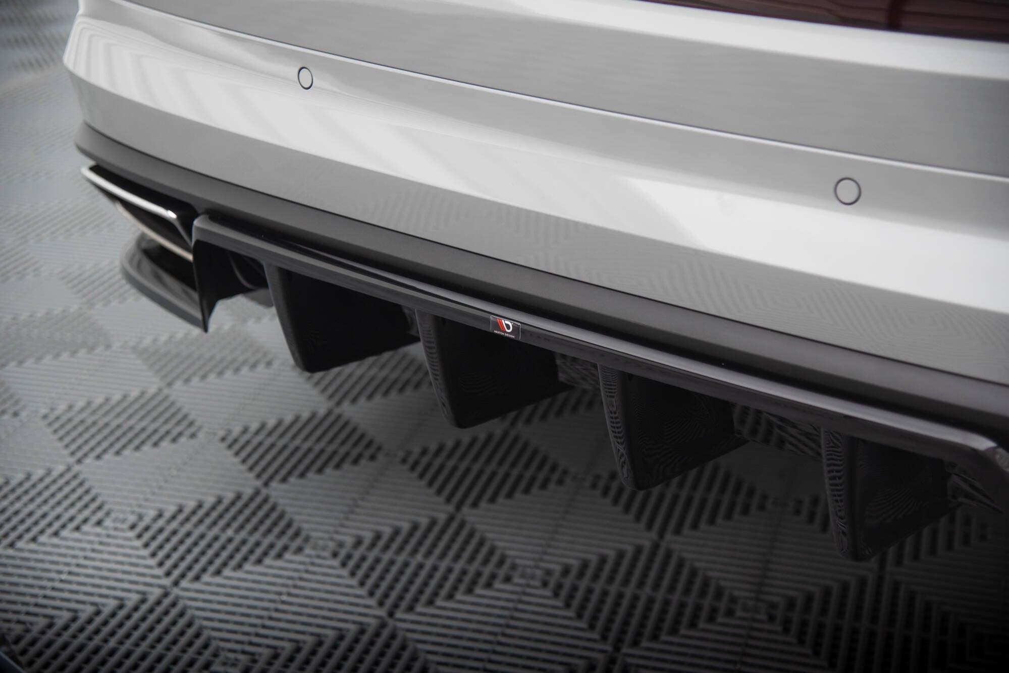 Prelungire splitter bara spate Skoda Kodiaq RS Mk1 Facelift 2017-2023 v3 - Maxton Design