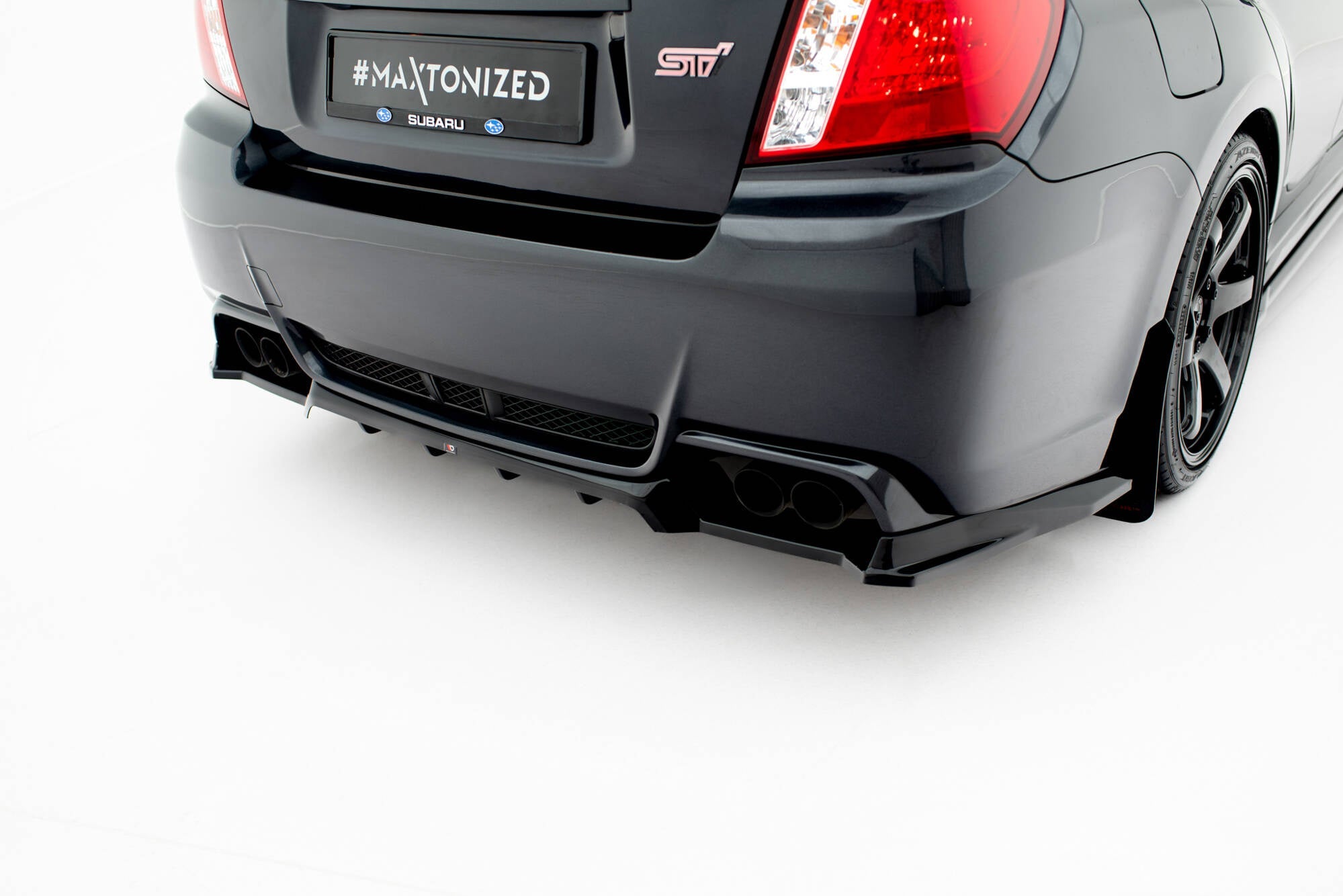 Prelungire splitter bara spate Subaru Impreza WRX STI Mk3 Facelift 2011-2014 v7 - Maxton Design
