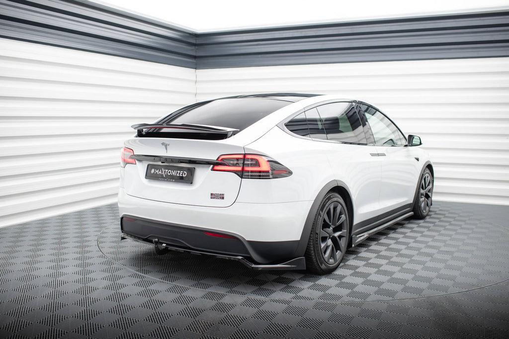 Prelungire splitter bara spate Tesla Model X Mk1 Facelift 2021- v4 - Maxton Design
