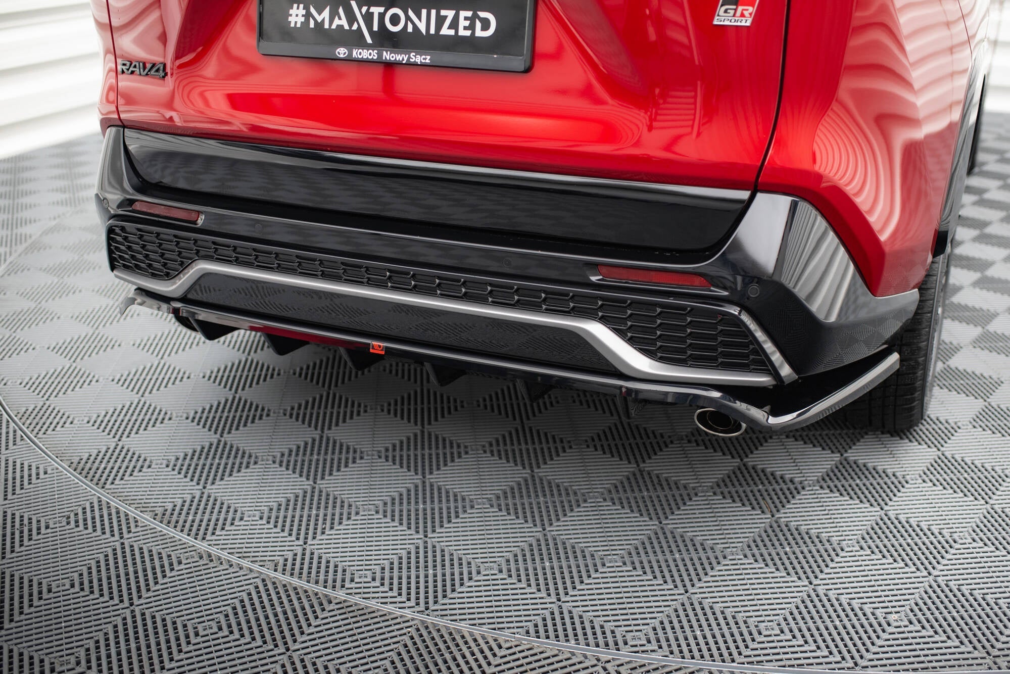 Prelungire splitter bara spate Toyota RAV4 GR Sport Mk5 2019- v2 - Maxton Design