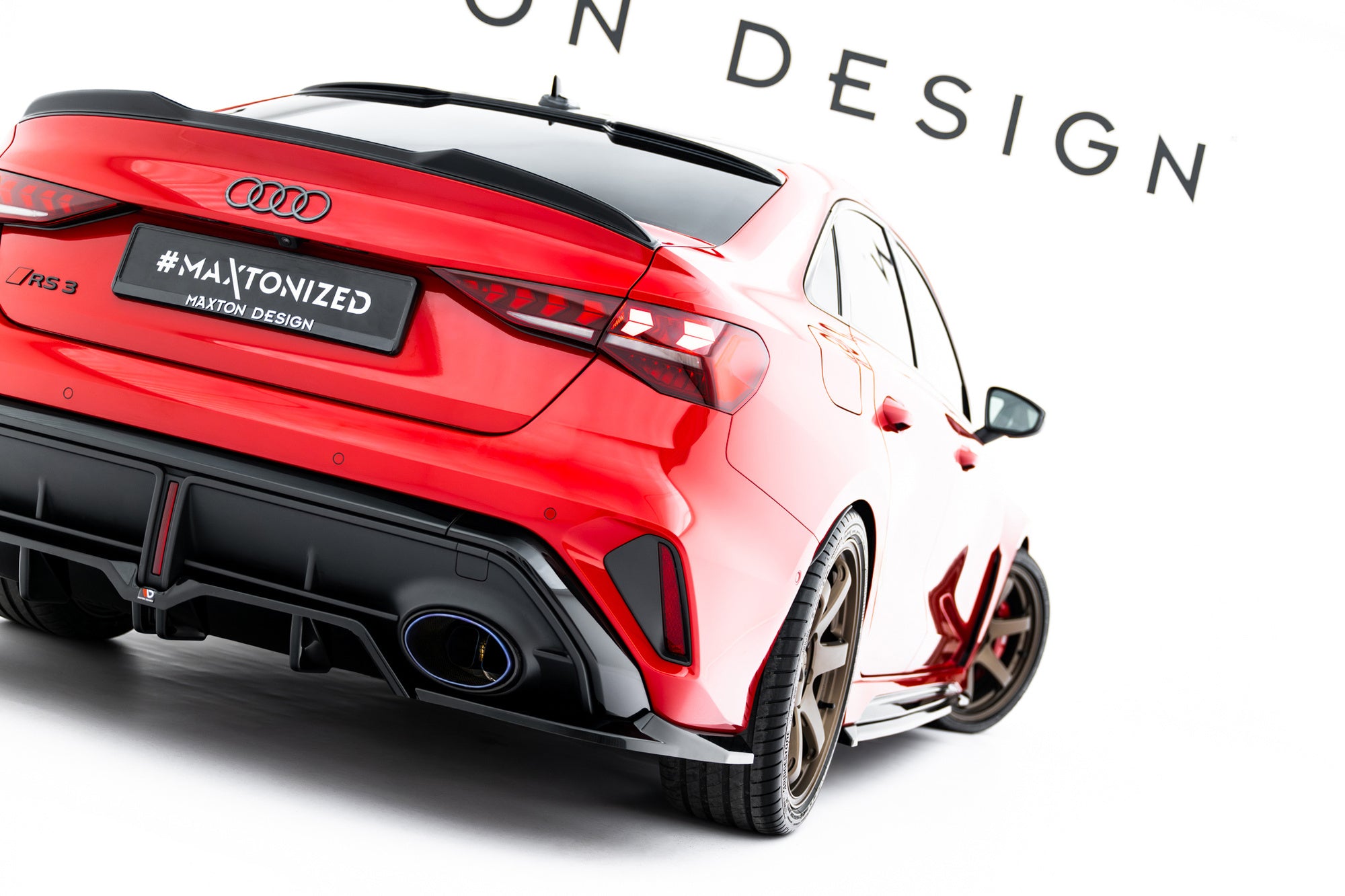 Prelungire splitter bara spate Audi RS3 Sedan 8Y Facelift 2024- v44 - Maxton Design