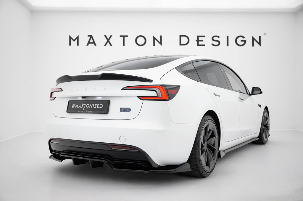Prelungire splitter bara spate Tesla Model 3 Performance Mk1 Facelift 2023- v7 - Maxton Design