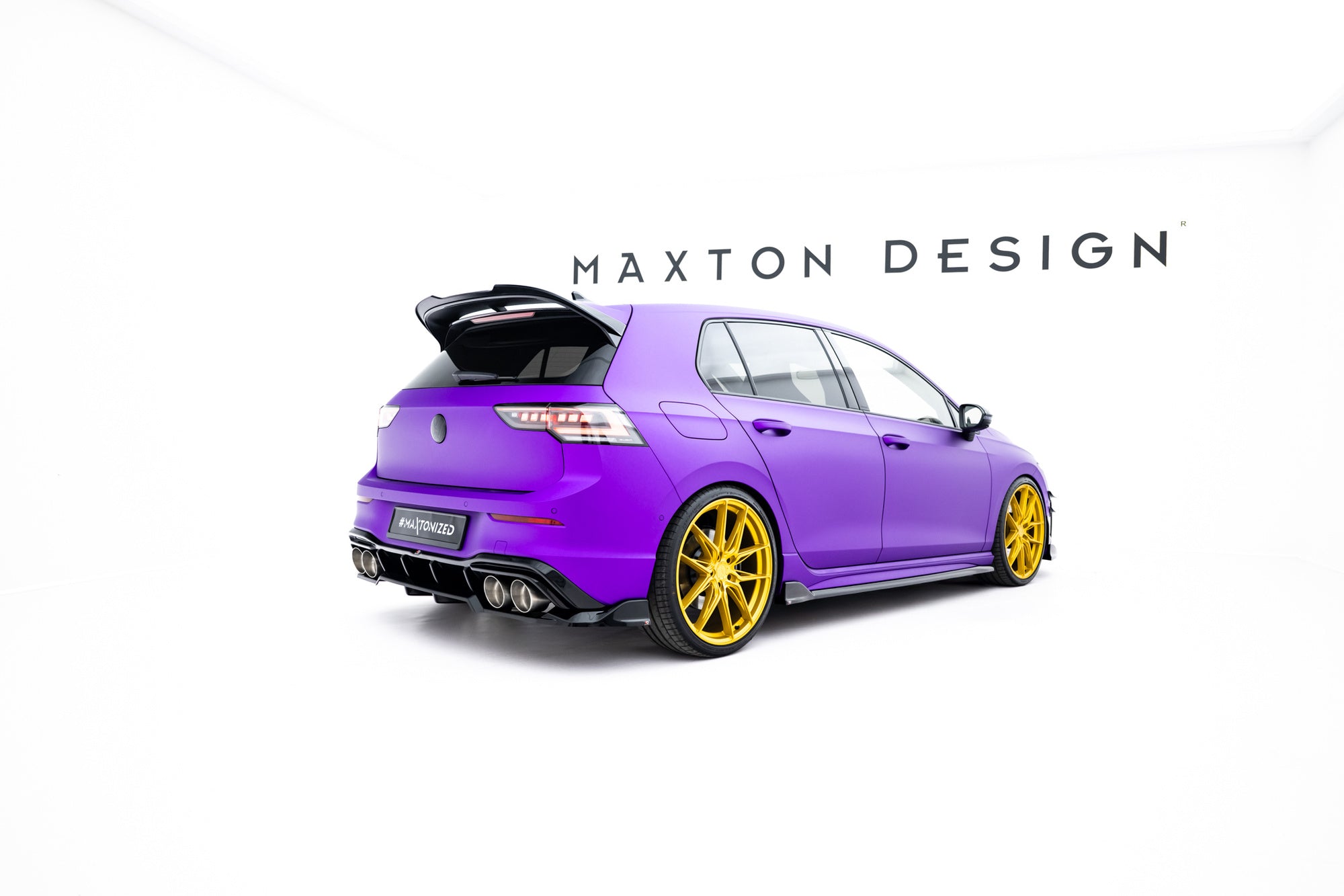 Prelungire splitter bara spate Volkswagen Golf R Mk8 / Mk8 Facelift 2019- v57 - Maxton Design
