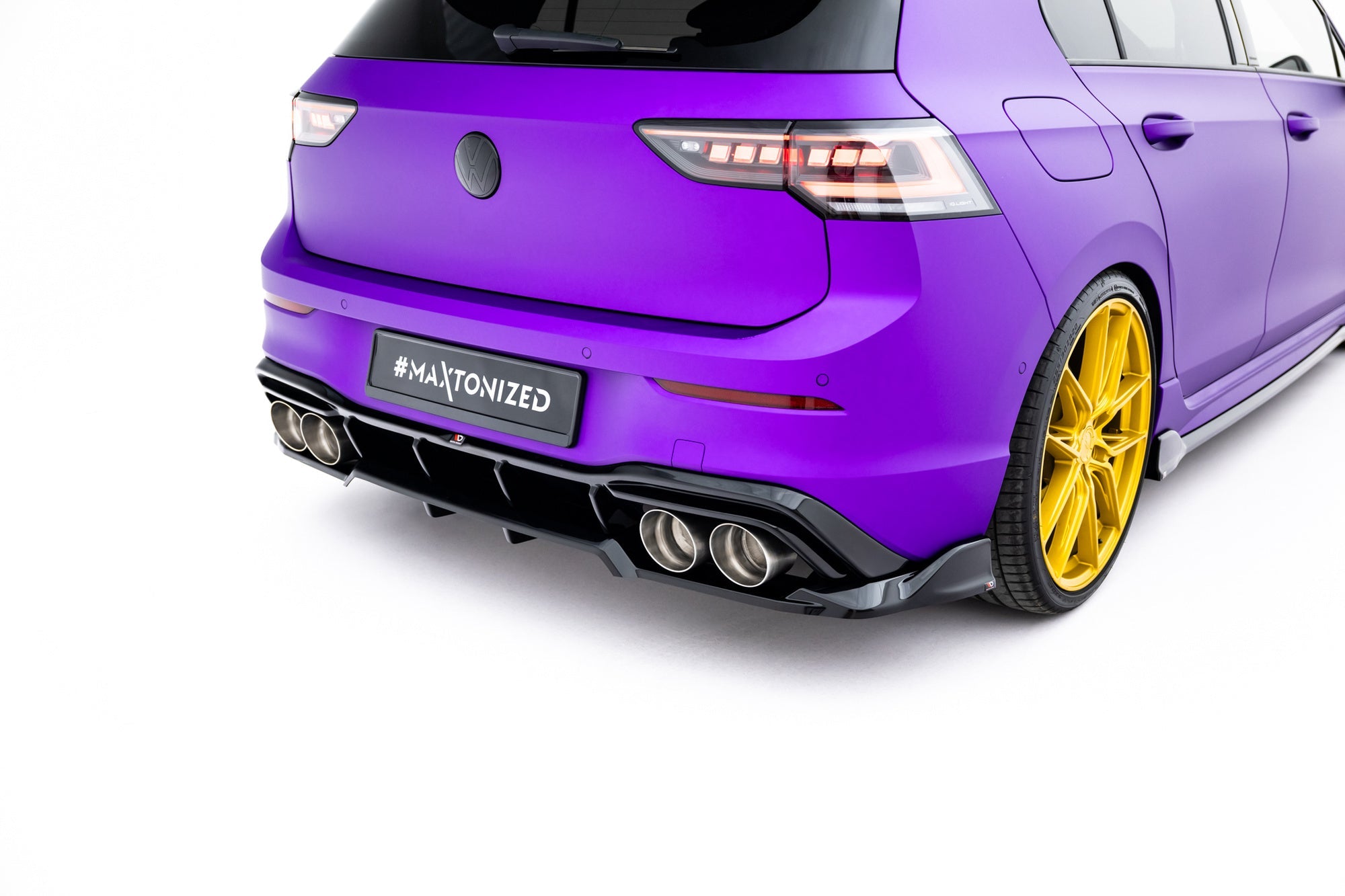 Prelungire splitter bara spate Volkswagen Golf R Mk8 / Mk8 Facelift 2019- v57 - Maxton Design