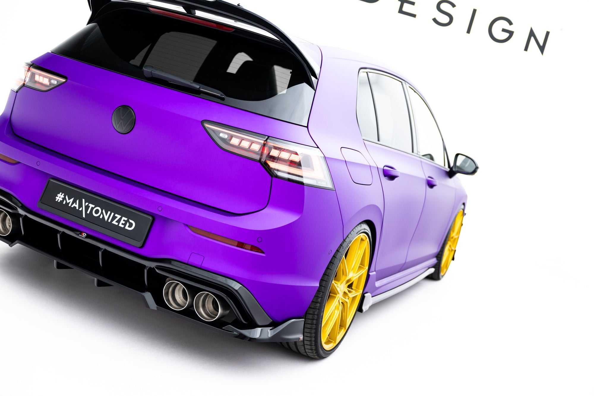 Prelungire splitter bara spate Volkswagen Golf R Mk8 / Mk8 Facelift 2019- v57 - Maxton Design
