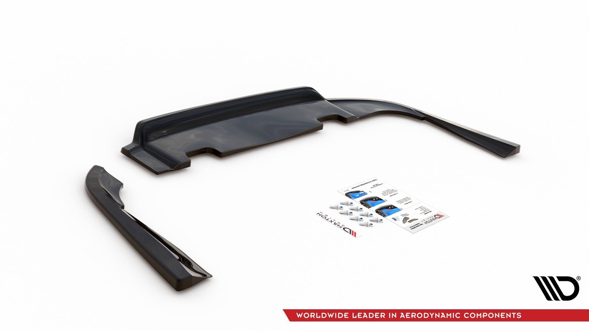 Prelungire splitter bara spate Volvo V90 Mk2 2016- v1 - Maxton Design