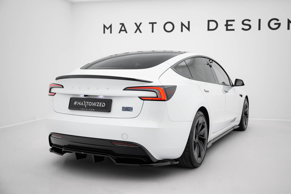 Prelungire splitter bara spate Tesla Model 3 Performance Mk1 Facelift 2023- v8 - Maxton Design