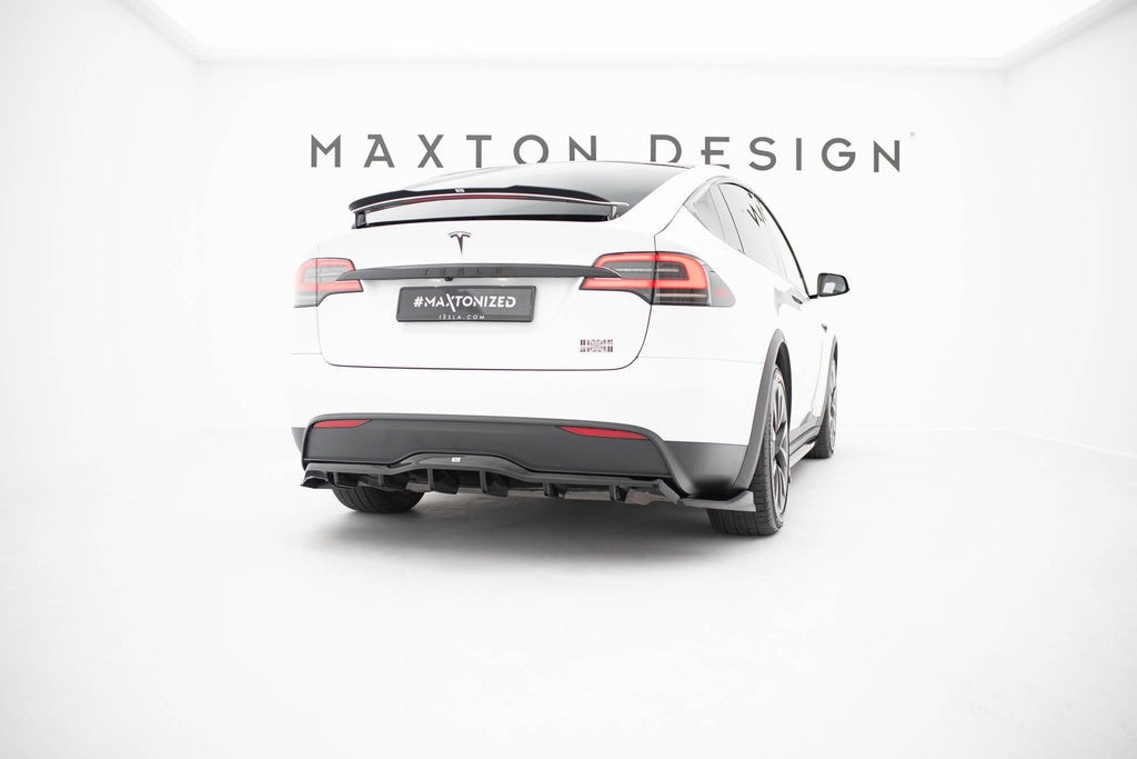 Prelungire splitter bara spate Tesla Model X Mk1 Facelift 2021- v5 - Maxton Design