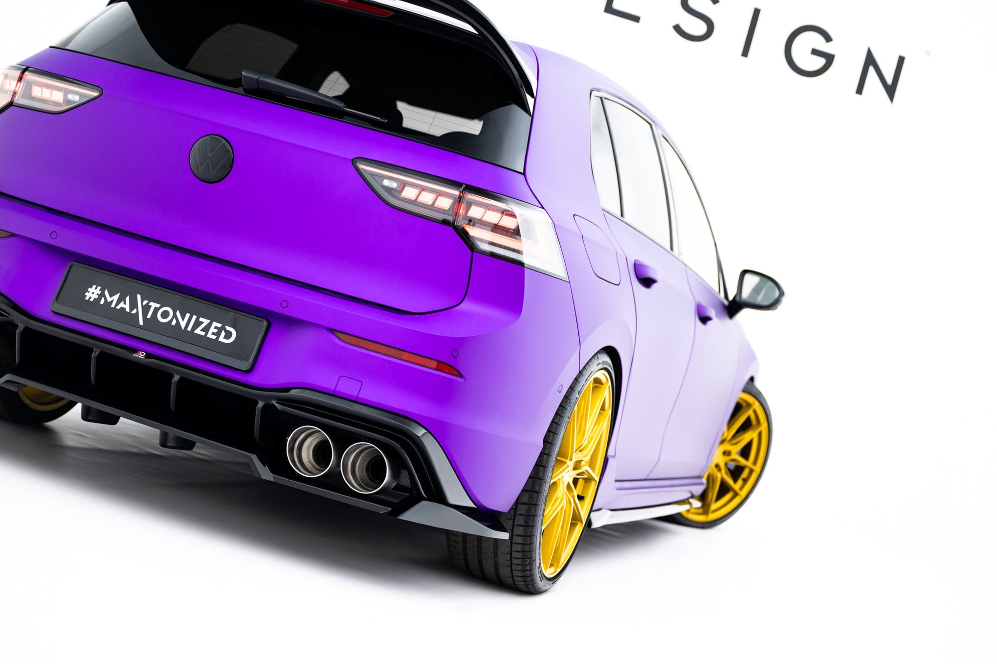 Prelungire splitter bara spate Volkswagen Golf R Mk8 / Mk8 Facelift 2019- v58 - Maxton Design