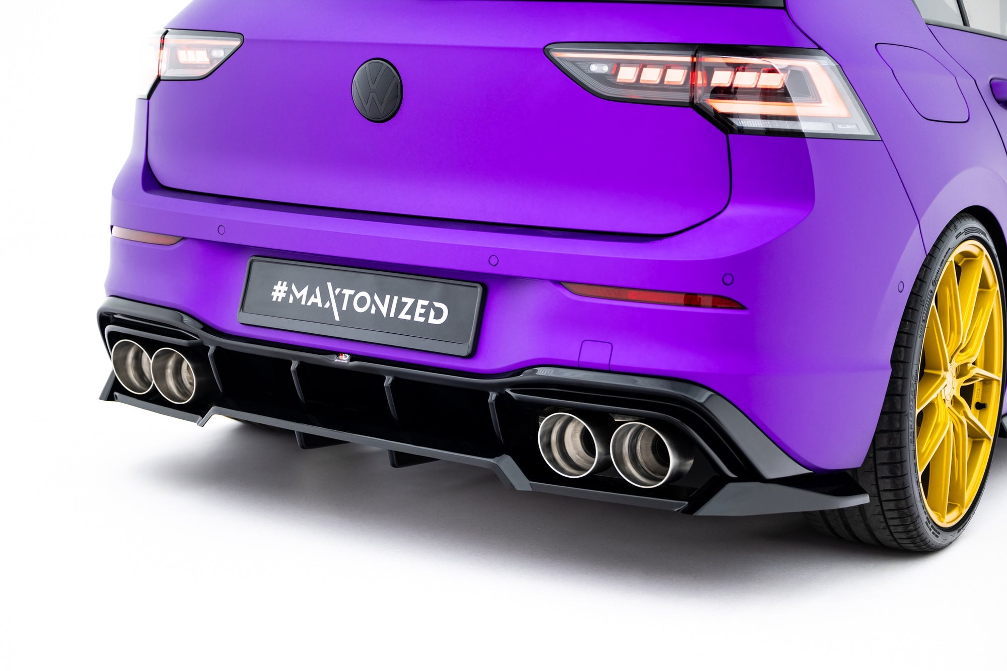 Prelungire splitter bara spate Volkswagen Golf R Mk8 / Mk8 Facelift 2019- v58 - Maxton Design