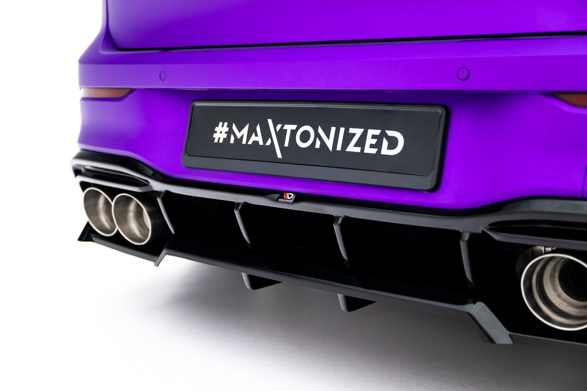 Prelungire splitter bara spate Volkswagen Golf R Mk8 / Mk8 Facelift 2019- v58 - Maxton Design