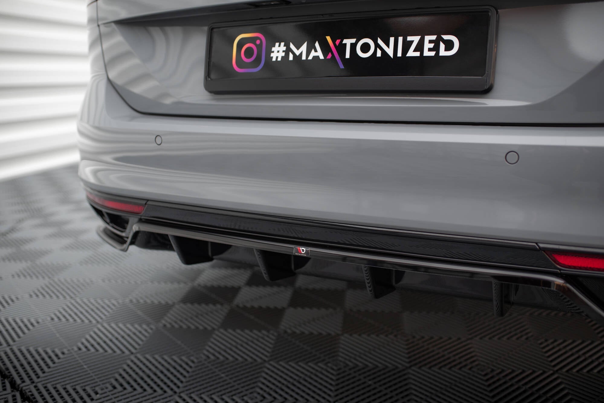 Prelungire splitter bara spate Volkswagen Passat R-Line B8 Facelift 2019- v10 - Maxton Design