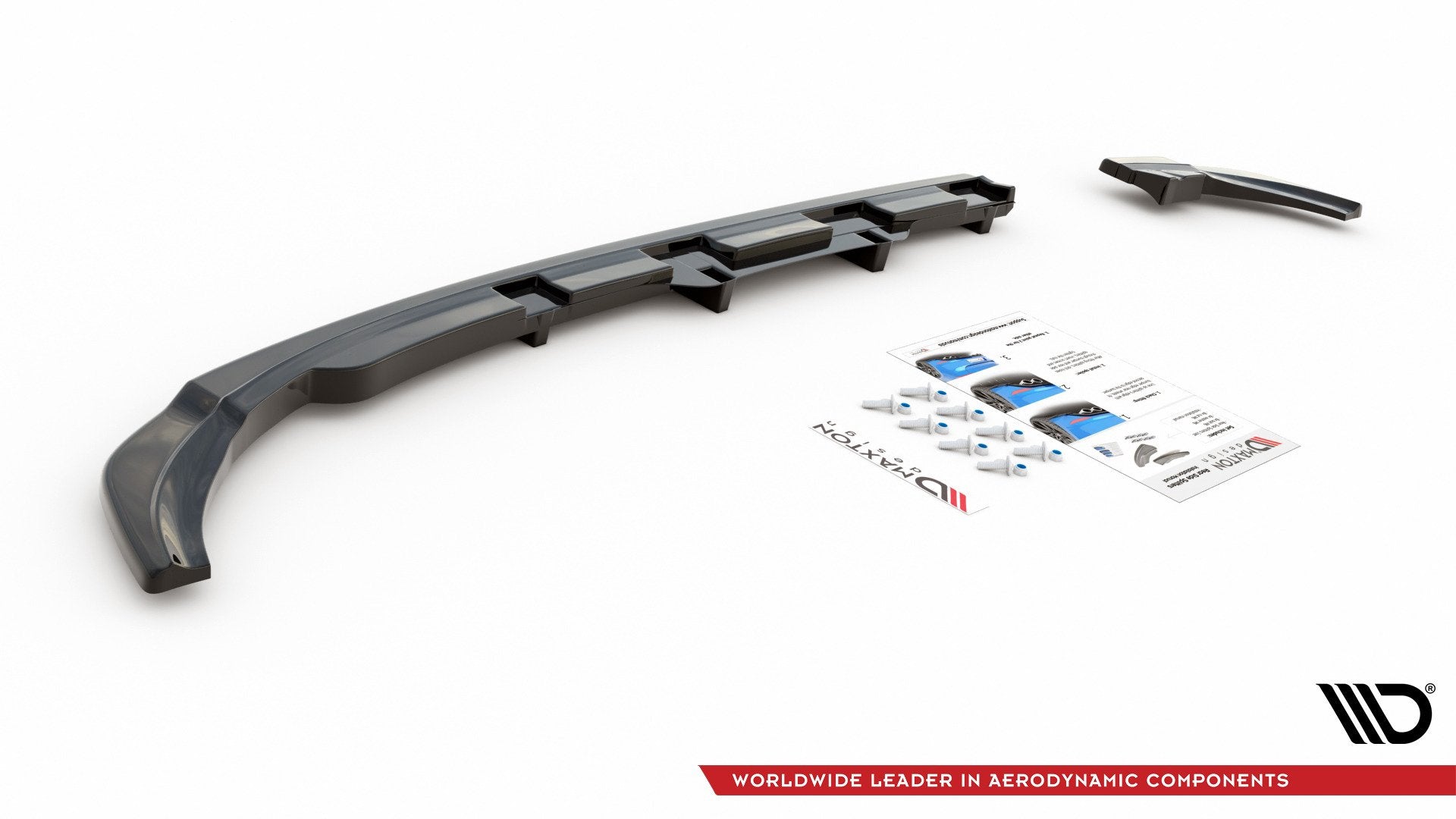Prelungire splitter bara spate Volkswagen Polo GTI Mk6 2017- v11 - Maxton Design