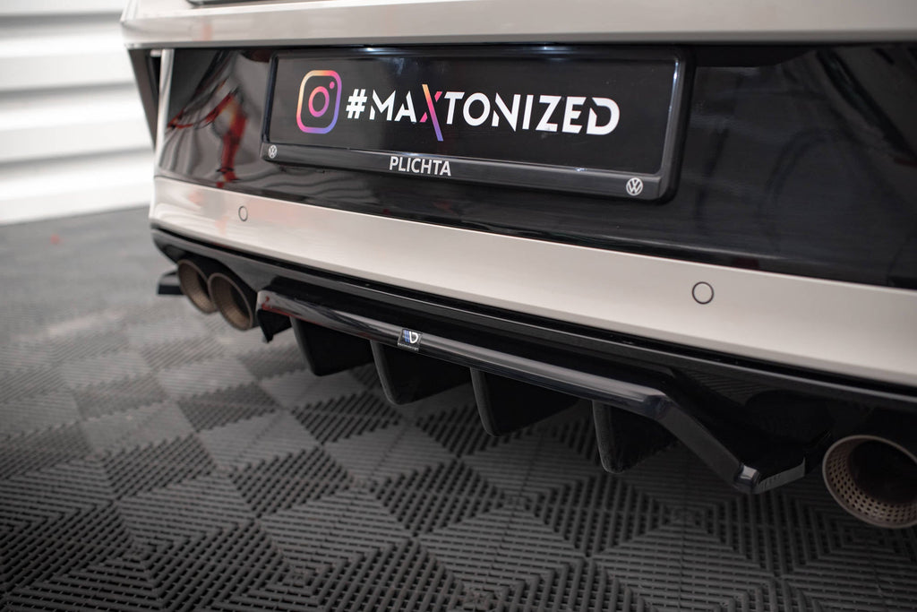 Prelungire splitter bara spate Volkswagen T-Roc R Mk1 Facelift 2021- v4 - Maxton Design