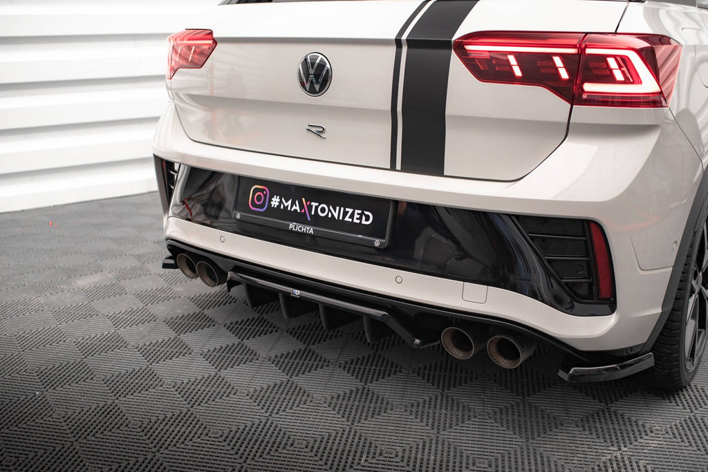 Prelungire splitter bara spate Volkswagen T-Roc R Mk1 Facelift 2021- v4 - Maxton Design