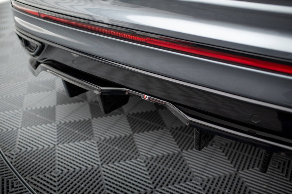 Prelungire splitter bara spate Volkswagen Tiguan Allspace R-Line Mk2 Facelift 2020- v7 - Maxton Design