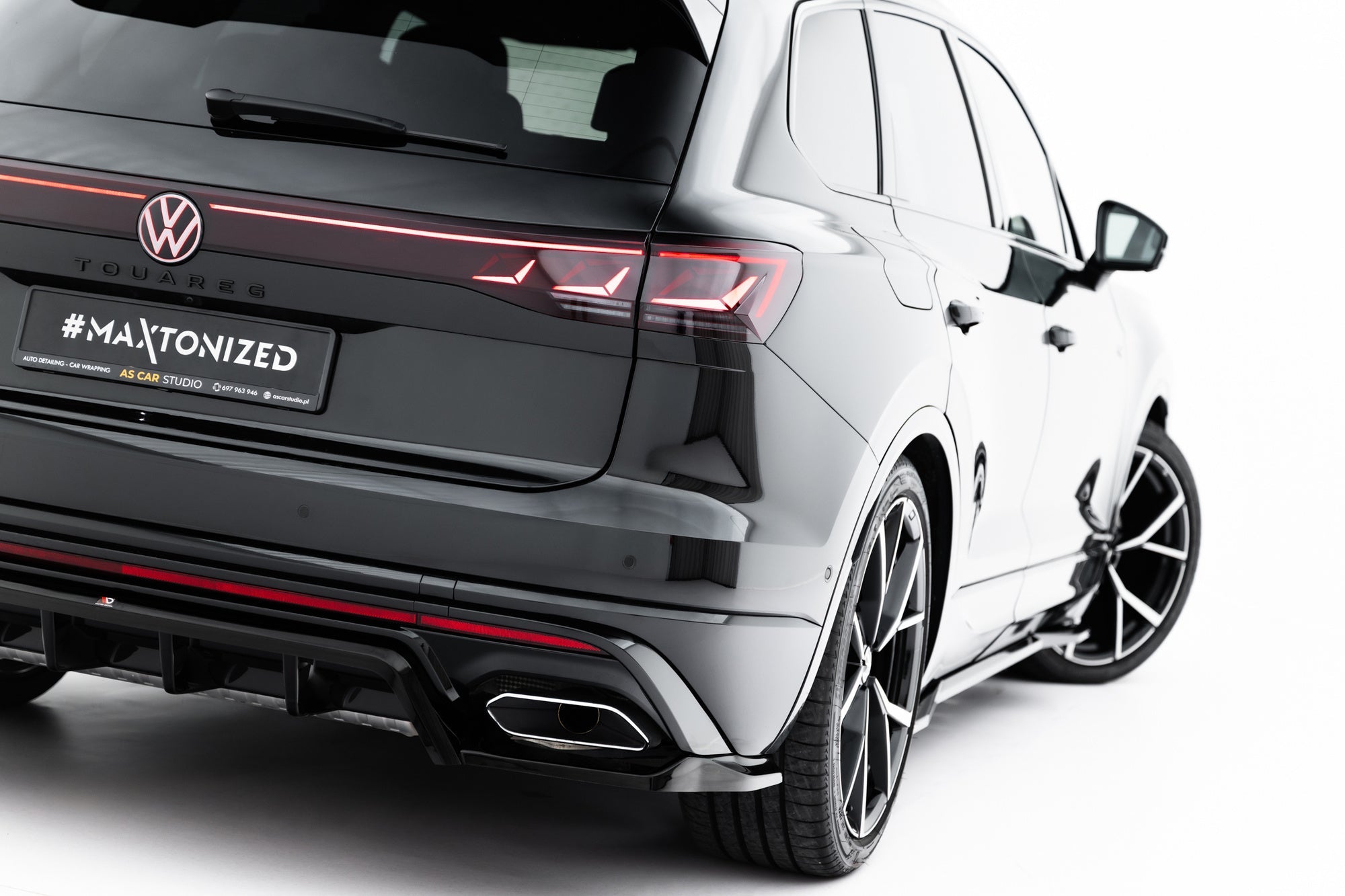 Prelugire splitter bara spate Volkswagen Touareg R-Line Mk3 Facelift 2023- v5 - Maxton Design