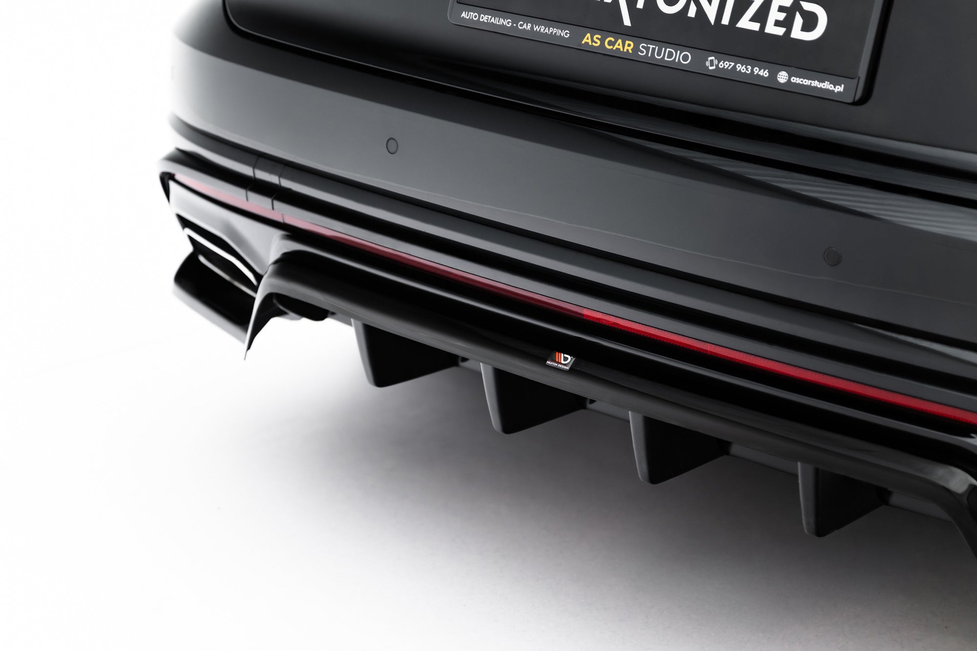 Prelugire splitter bara spate Volkswagen Touareg R-Line Mk3 Facelift 2023- v5 - Maxton Design