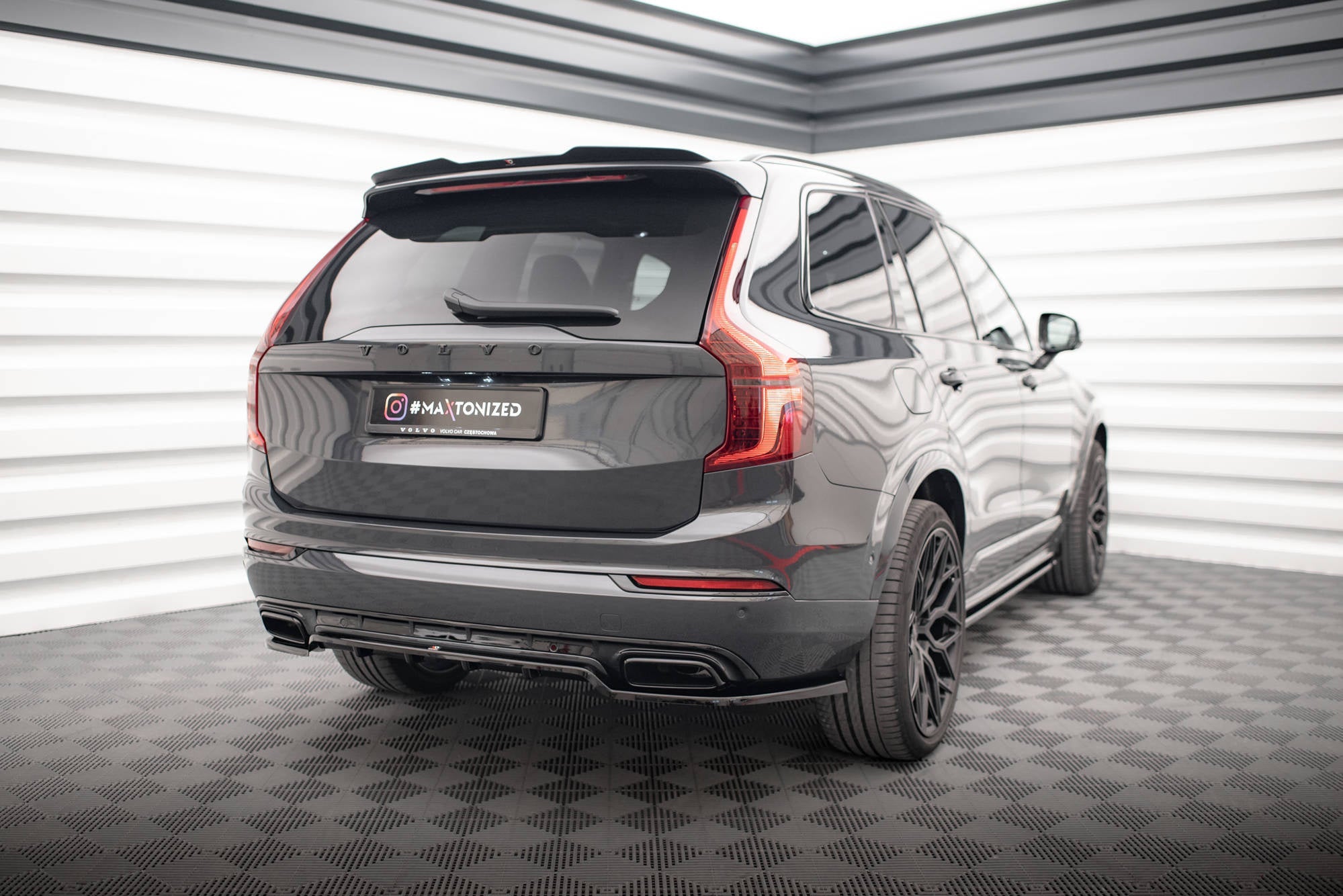 Prelungire splitter bara spate Volvo XC90 R-Design Mk2 Facelift 2019- v1 - Maxton Design