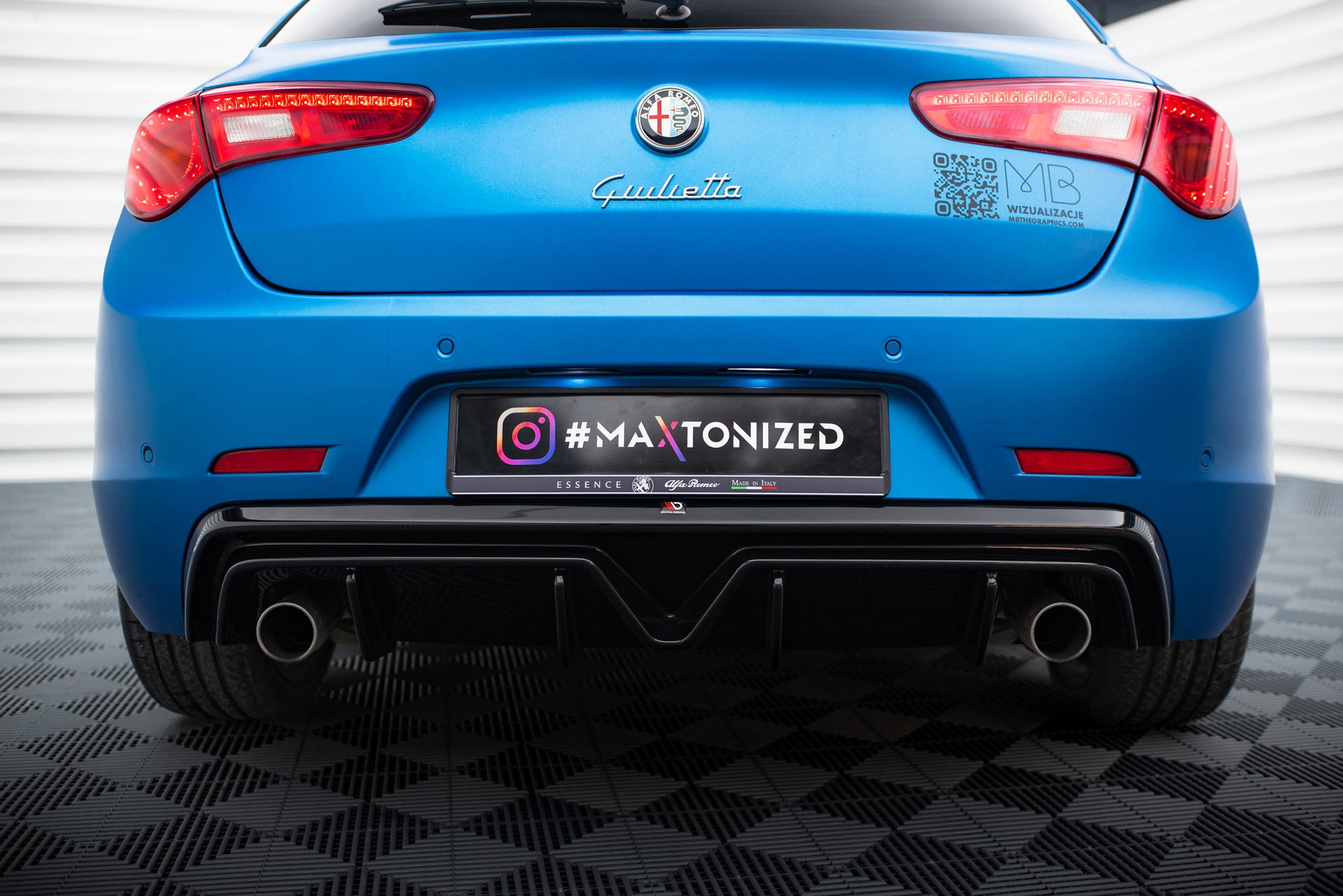 Prelungire difuzor bara spate Alfa Romeo Giulietta Facelift 2016-2020 v5 - Maxton Design