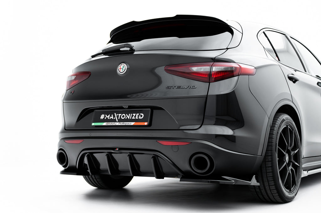 Difuzor bara spate Alfa Romeo Stelvio 2016- v2 - Maxton Design