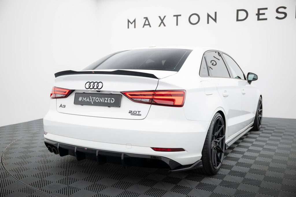Prelungire difuzor bara spate Audi A3 Sedan 8V Facelift 2016-2020 v60 - Maxton Design