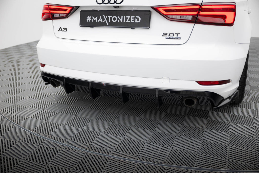 Prelungire difuzor bara spate Audi A3 Sedan 8V Facelift 2016-2020 v61 - Maxton Design