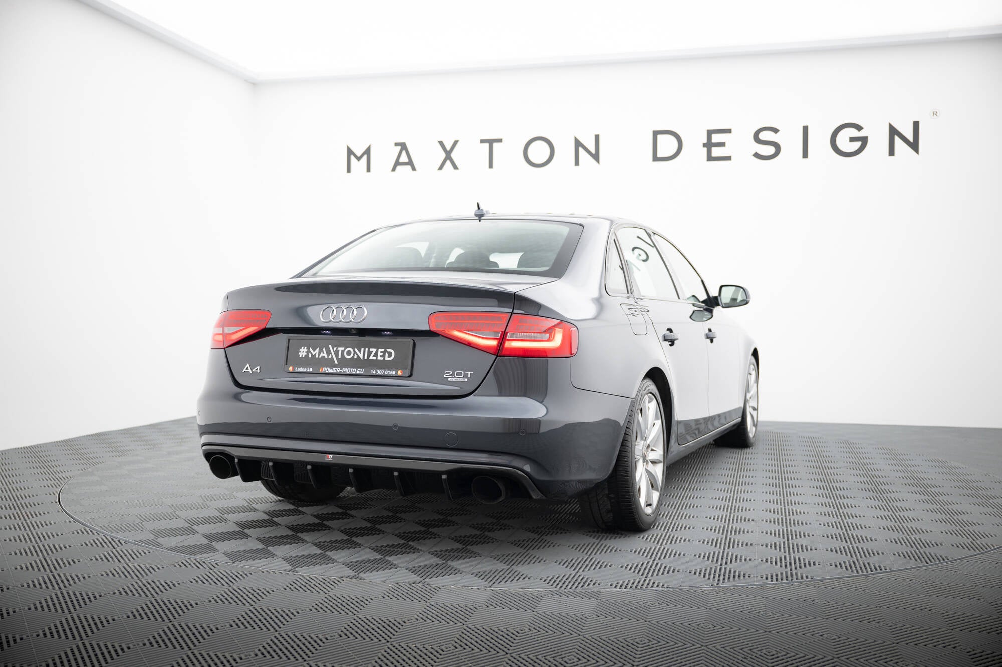 Prelungire difuzor bara spate Audi A4 B8 Facelift 2011-2015 v33 - Maxton Design