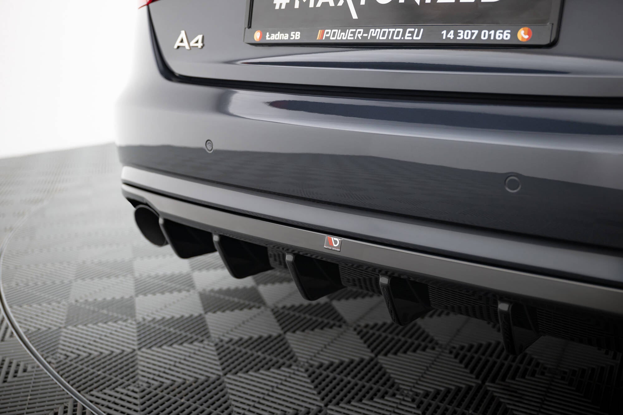 Prelungire difuzor bara spate Audi A4 B8 Facelift 2011-2015 v33 - Maxton Design