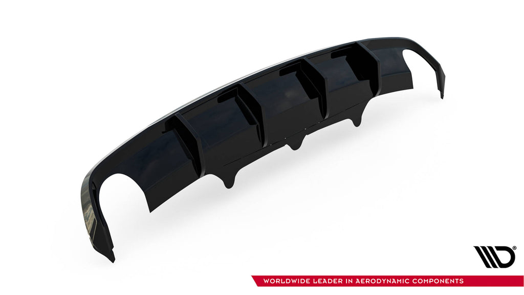 Prelungire difuzor bara spate Audi A6 S-line Avant C7 2011-2014 v28 - Maxton Design